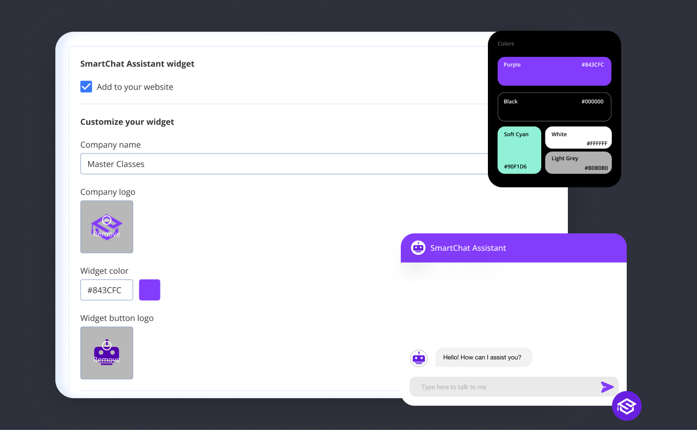 AI Assistants that match your brand QuickBlox